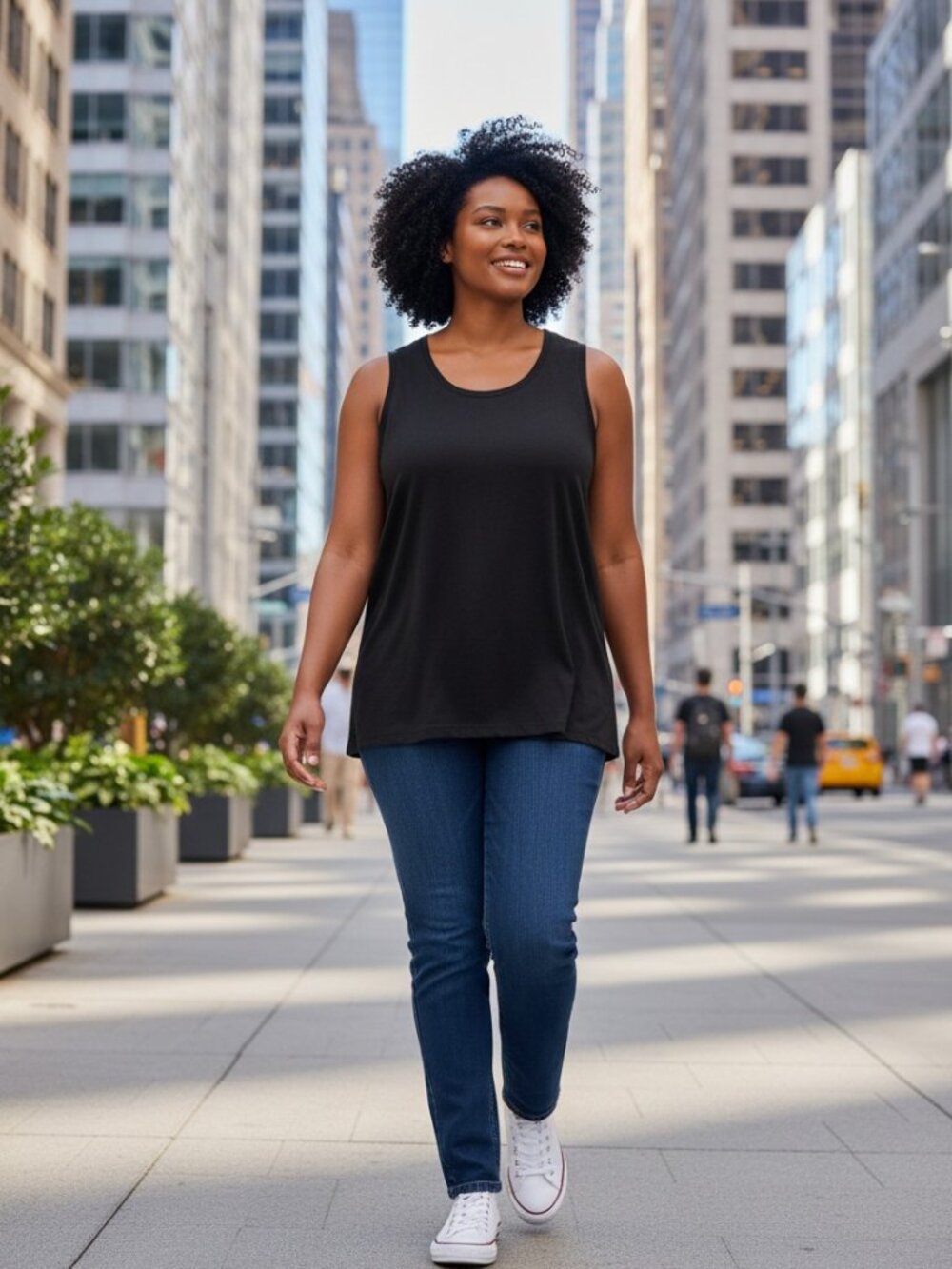 1018 WOMENS XXL BLACK TANK BY GOODFELLOW